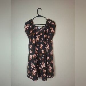 Floral Black Dress size XXL